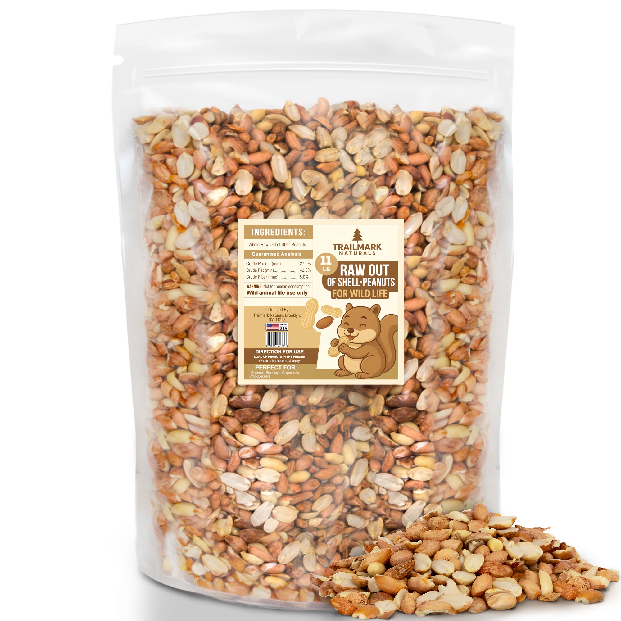 Raw Shelled Peanuts – Trailmark Naturals