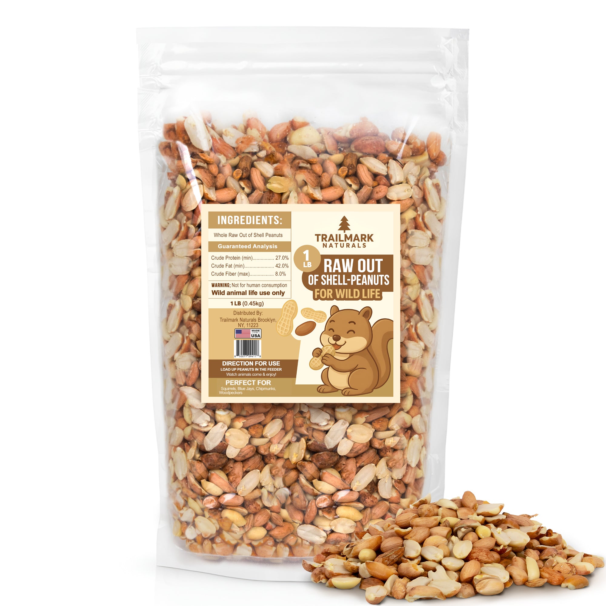 Raw Shelled Peanuts – Trailmark Naturals
