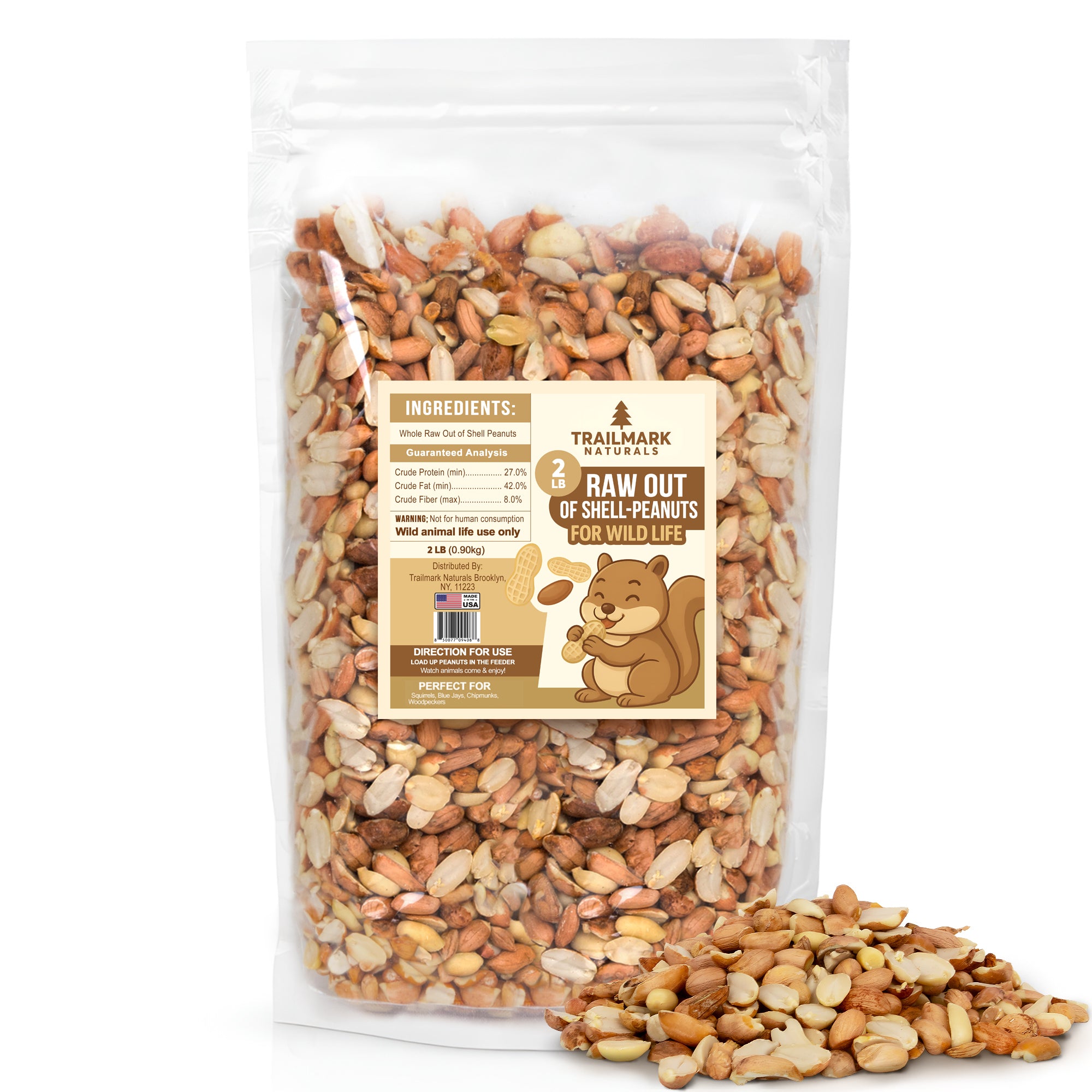 Raw Shelled Peanuts – Trailmark Naturals