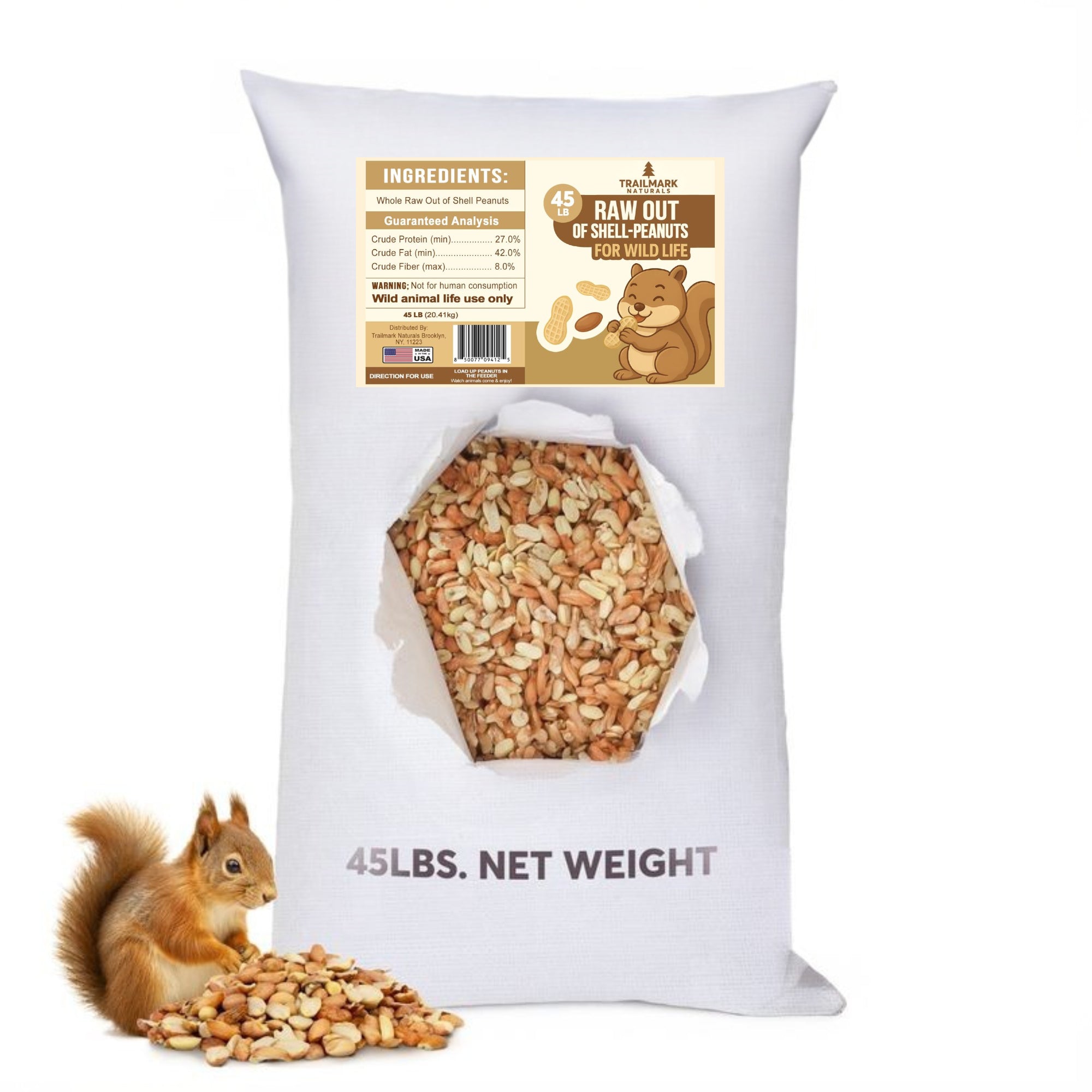 Raw Shelled Peanuts – Trailmark Naturals