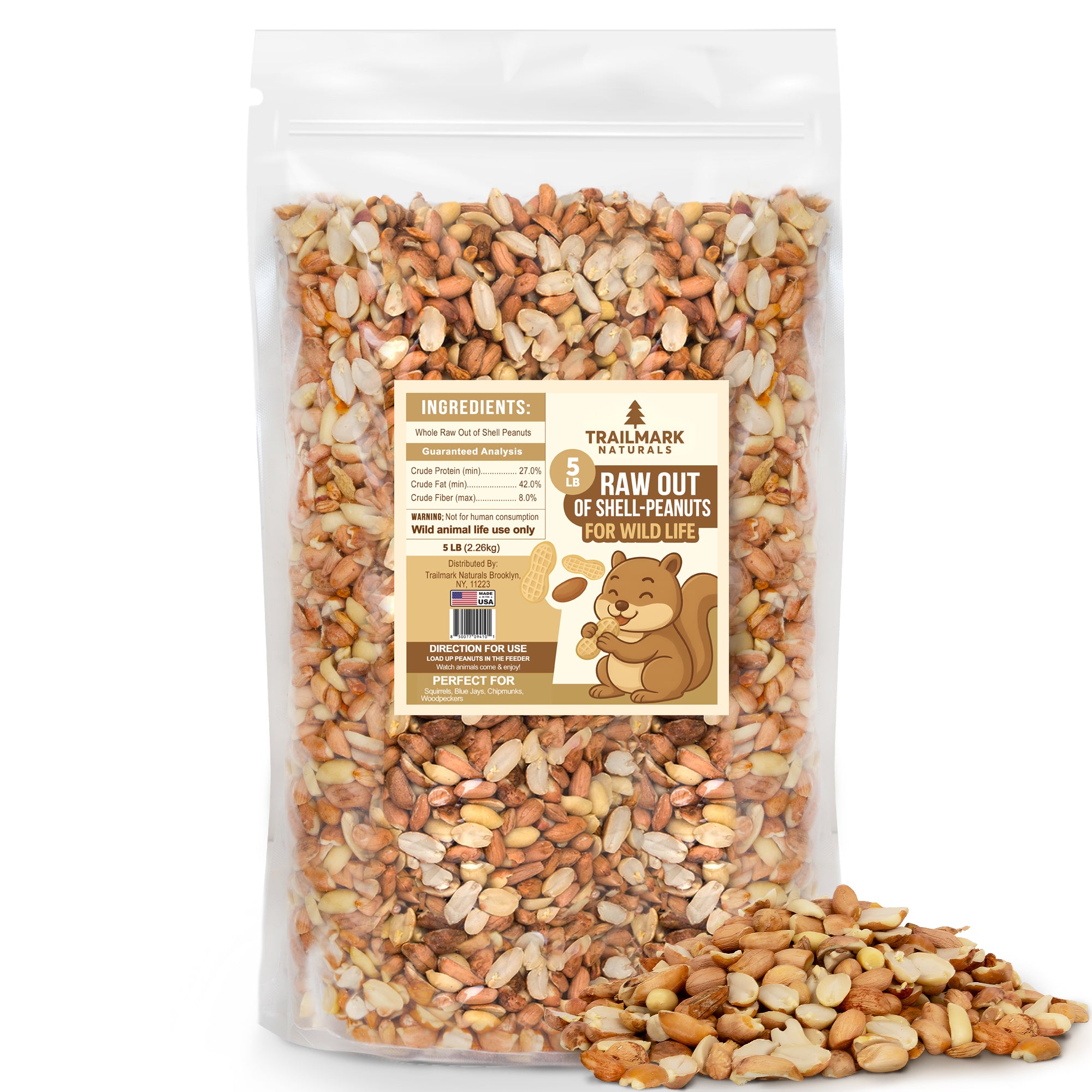 Raw Shelled Peanuts – Trailmark Naturals