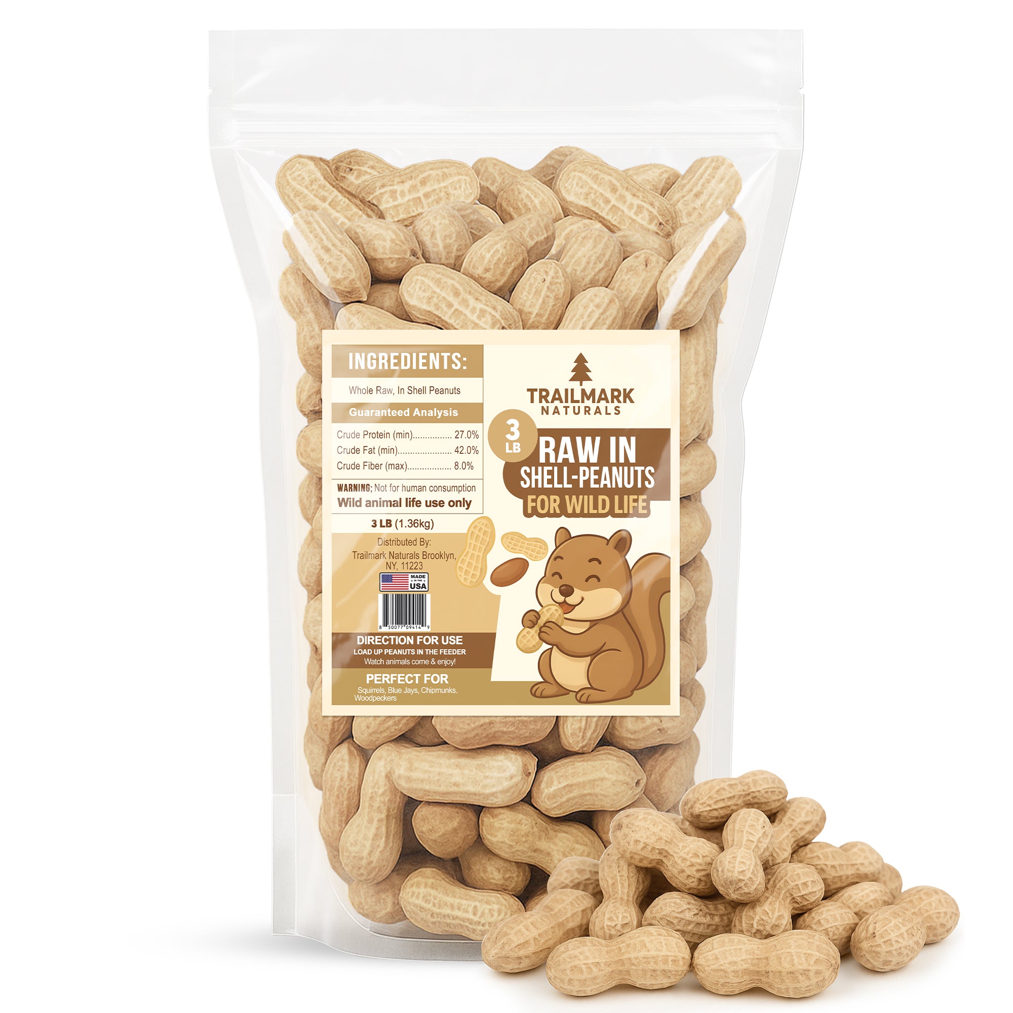 Raw Peanuts- In Shell – Trailmark Naturals
